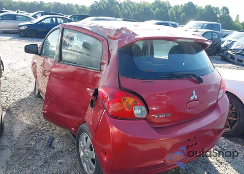 2014 Mitsubishi Mirage Es z USA, uszkodzony, nr VIN ML32A4HJ6EH018590